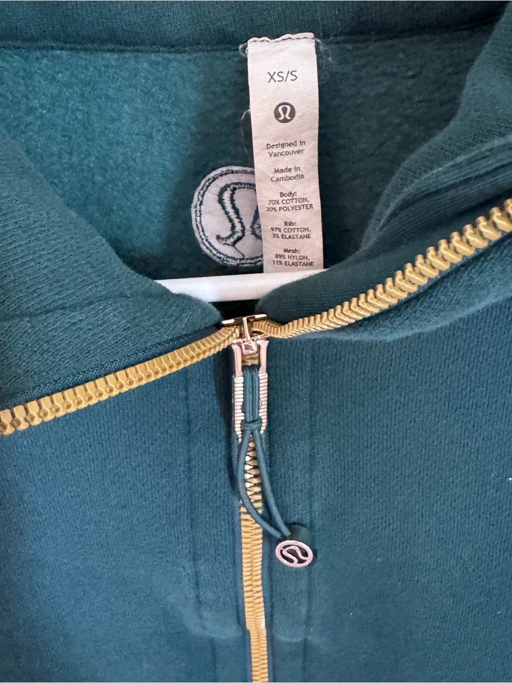 Lululemon Scuba Cropped Half Zip Funnel Neck Sweatshirt - Picture 4 of 6